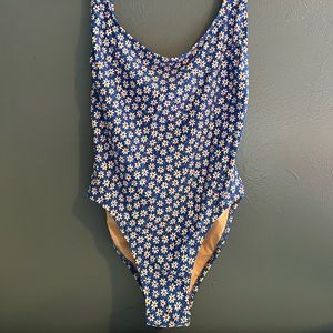 Madewell Floral One Piece Swimsuit